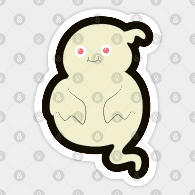 cutely ghost Sticker by mutarek